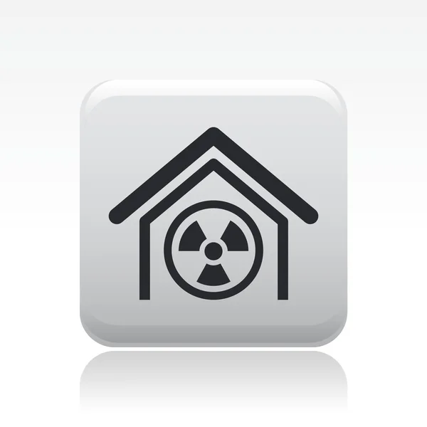 Vector illustration of nuclear icon — Stock Vector