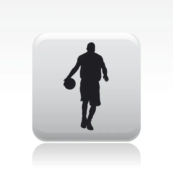 Ilustración vectorial del jugador de baloncesto — Vector de stock