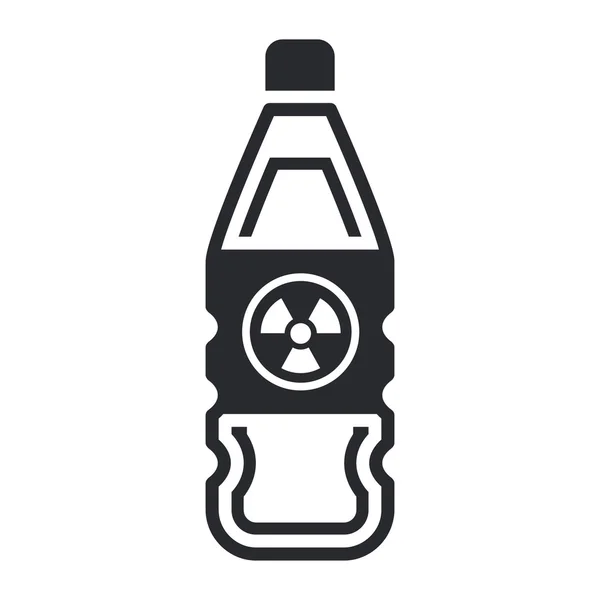 Nuclear waste in bottle — Stock Vector