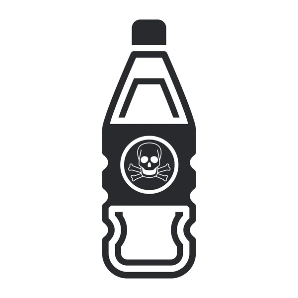 Vector illustration of poison bottle — Stock Vector