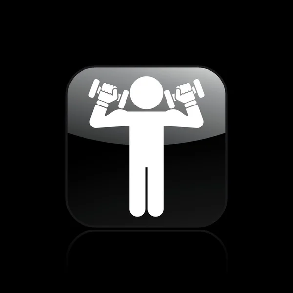 Vektor illustration av gym-ikonen — Stock vektor