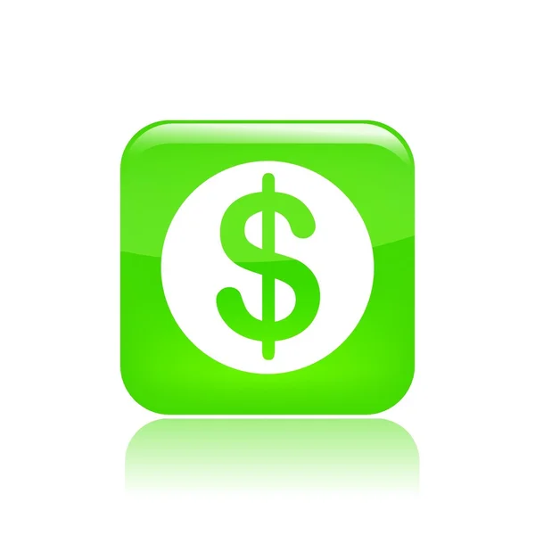 Vector illustration of single money icon — Stock Vector