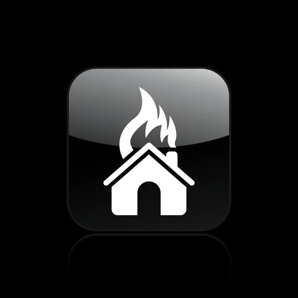 Векторная иллюстрация концепции сжигания домов — стоковый вектор