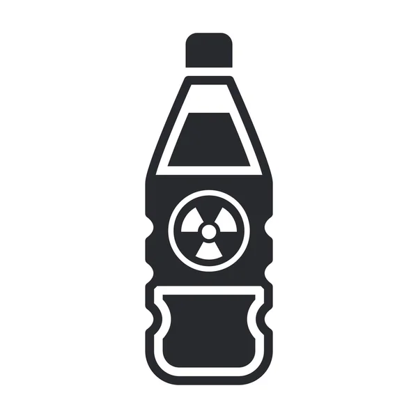 Vector illustration of nuclear bottle liquid — Stock Vector