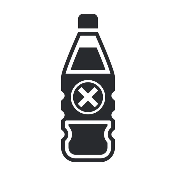 Vectorillustratie van vergif fles pictogram — Stockvector