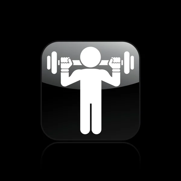 Vector illustration gym icon — Stock Vector