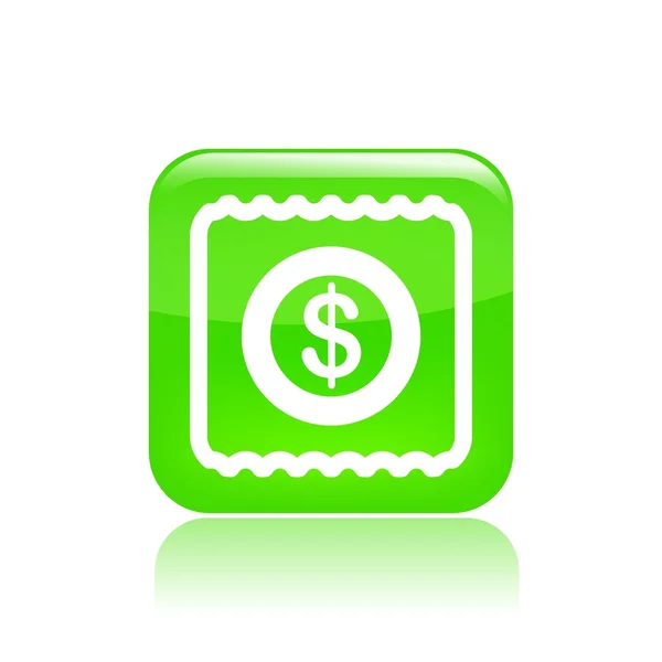 Vector illustration of cash icon — Stock Vector