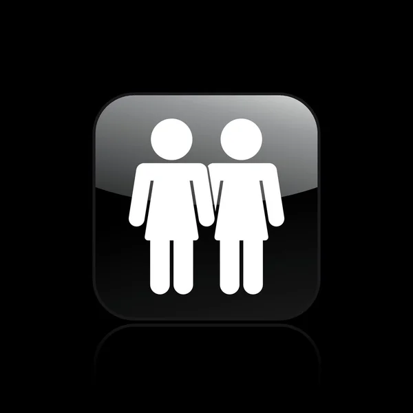 矢量插画的女同性恋夫妇的概念 — 图库矢量图片