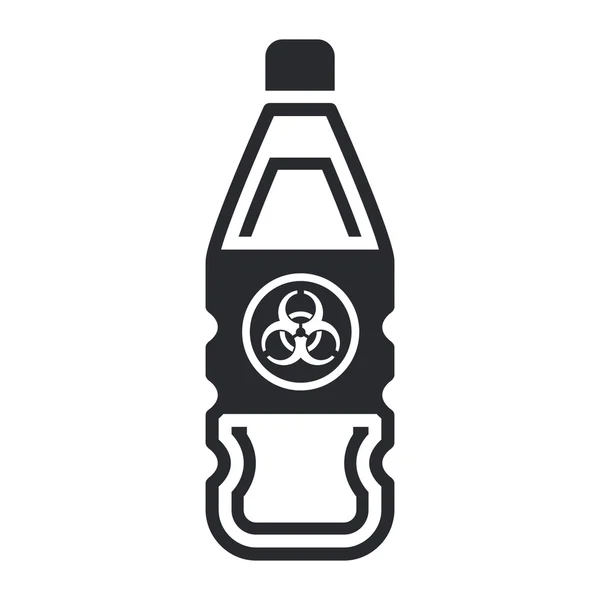 Vector illustration of biological liquid bottle — Stock Vector