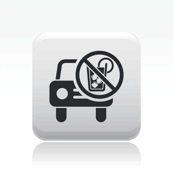 Illustration vectorielle du concept d'icône "si boire pas conduire" — Image vectorielle