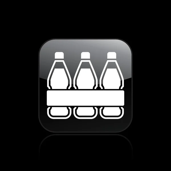 Illustrazione vettoriale dell'icona concettuale delle bottiglie d'acqua — Vettoriale Stock
