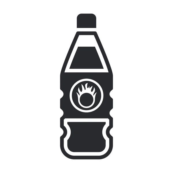 Ilustración vectorial del icono de la botella de peligro — Vector de stock