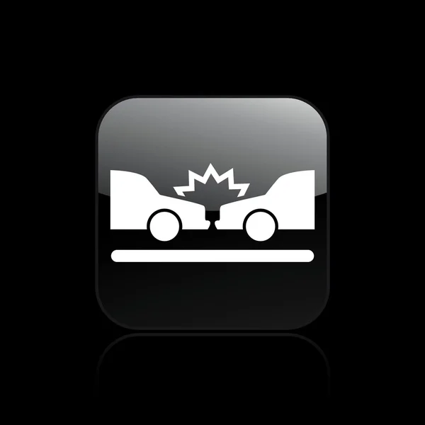 Illustrazione vettoriale dell'icona dell'incidente stradale — Vettoriale Stock