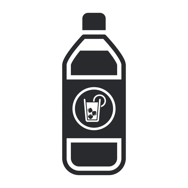 Vector illustration of drink bottle single icon — Stock Vector