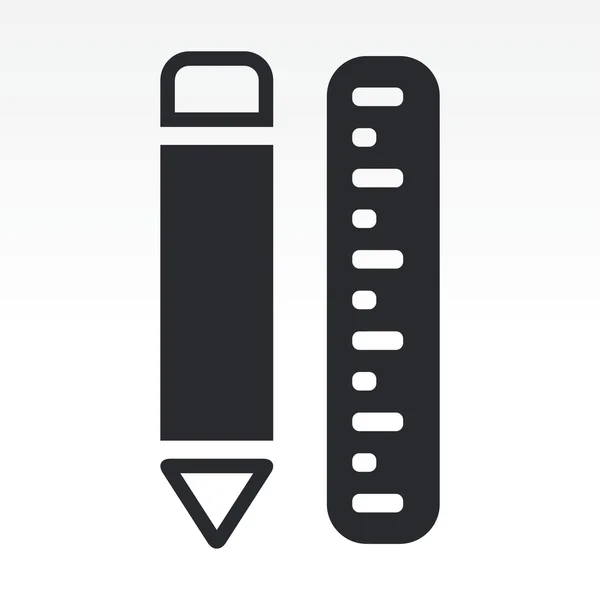 Ilustração vetorial do ícone de ferramentas de design — Vetor de Stock