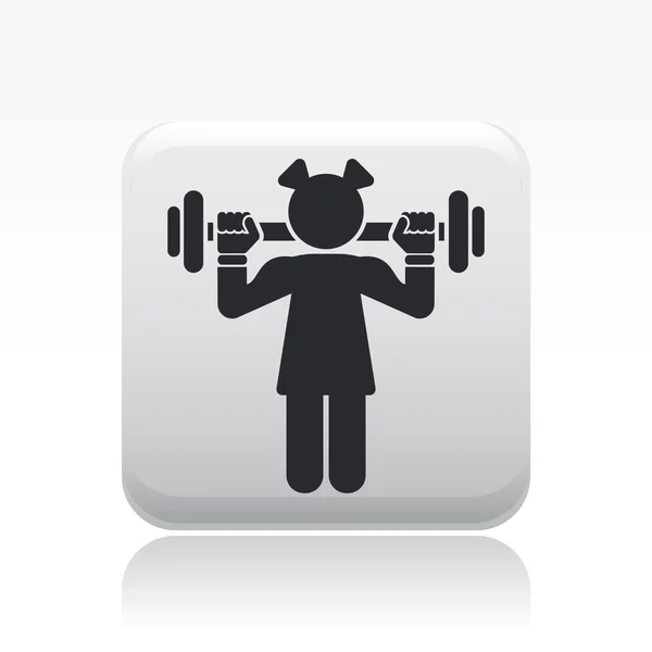 Vector illustration of single isolated gym icon — Stock Vector