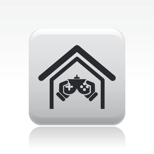 Illustrazione vettoriale dell'icona di un singolo videogioco isolato — Vettoriale Stock