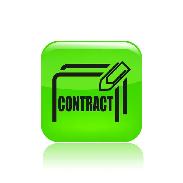 Vector illustration of contract icon — Stock Vector