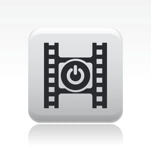 Ilustración vectorial del icono aislado del interruptor de vídeo — Vector de stock