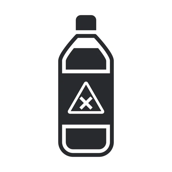 Vektorové ilustrace izolované jed láhev ikony — Stockový vektor