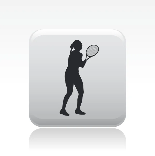 Ilustracja wektorowa pojedynczej ikony tenisa — Wektor stockowy
