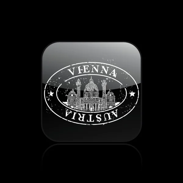 stock vector Vector illustration of single isolated Vienna Print icon