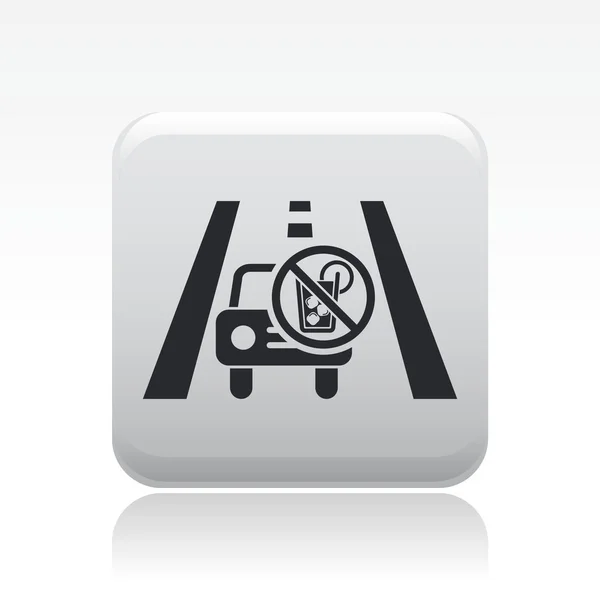 Ilustracja wektorowa ikona na białym tle pijany jazdy — Wektor stockowy