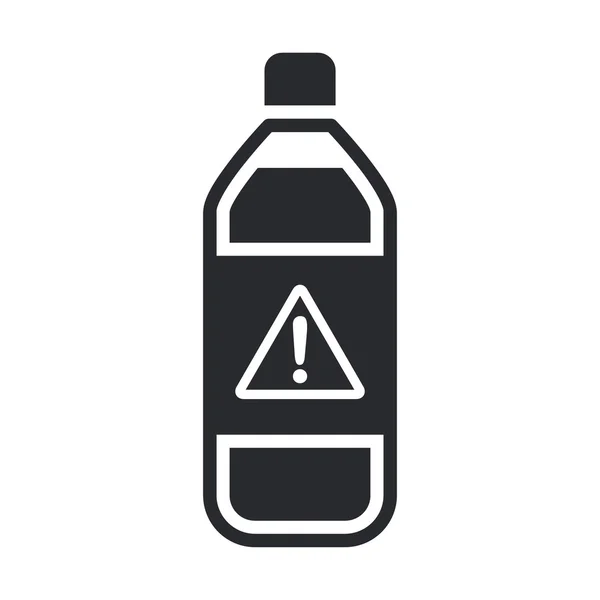 Εικονογράφηση φορέας ενιαίο κίνδυνο μπουκάλι εικονίδιο — Διανυσματικό Αρχείο