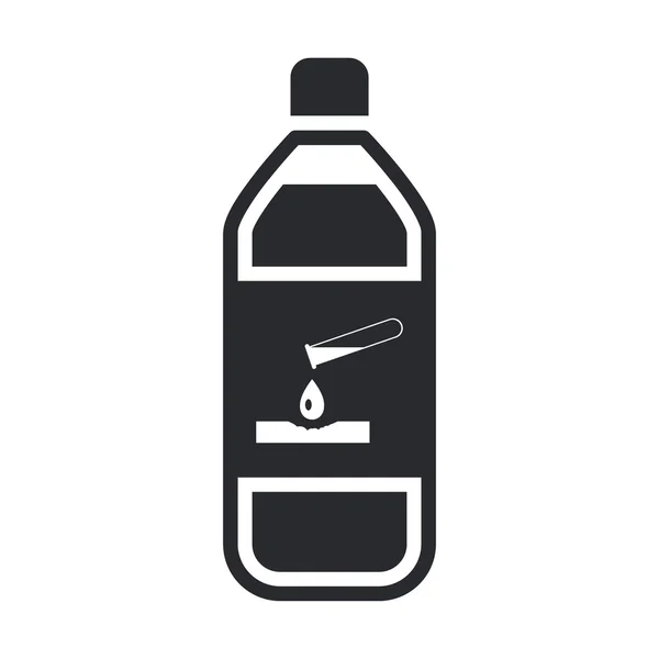 Vectorillustratie van geïsoleerde chemische fles pictogram — Stockvector