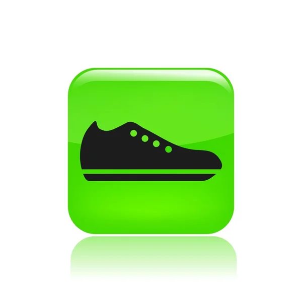Vektor illusztrációja egyetlen elszigetelt cipő ikon — Stock Vector