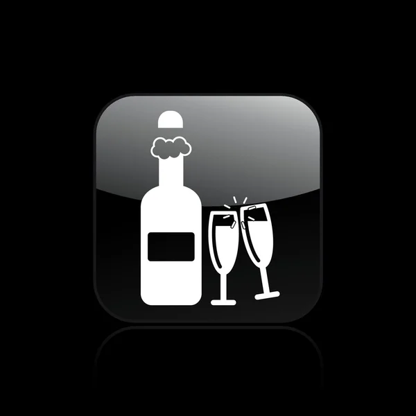 Illustration vectorielle de l'icône d'un seul toast — Image vectorielle