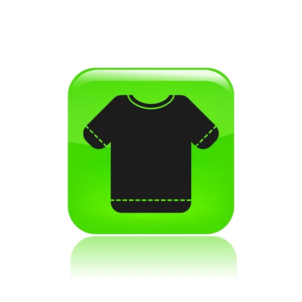 Vektoros illusztráció egyetlen elszigetelt póló ikonra — Stock Vector