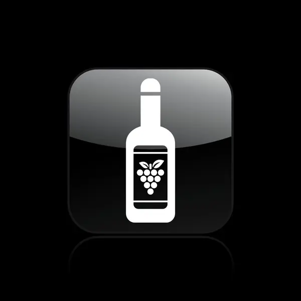 Ilustracja wektorowa pojedynczej ikony wina — Wektor stockowy
