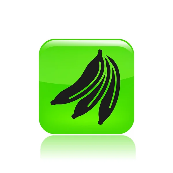 Illustrazione vettoriale della singola icona di banana — Vettoriale Stock