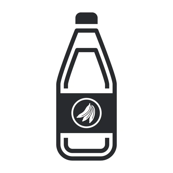 Vector illustration of isolated banana juice icon — Stock Vector
