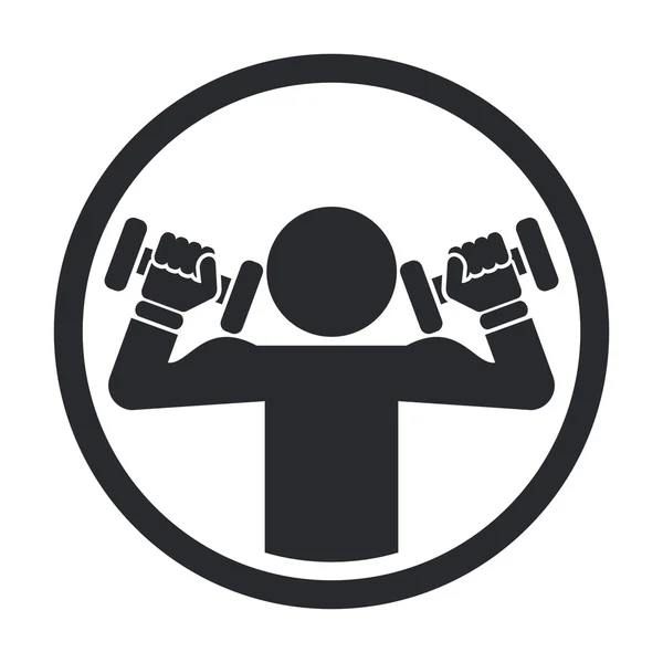 Vektor-Illustration von isolierten Fitness-Ikone — Stockvektor