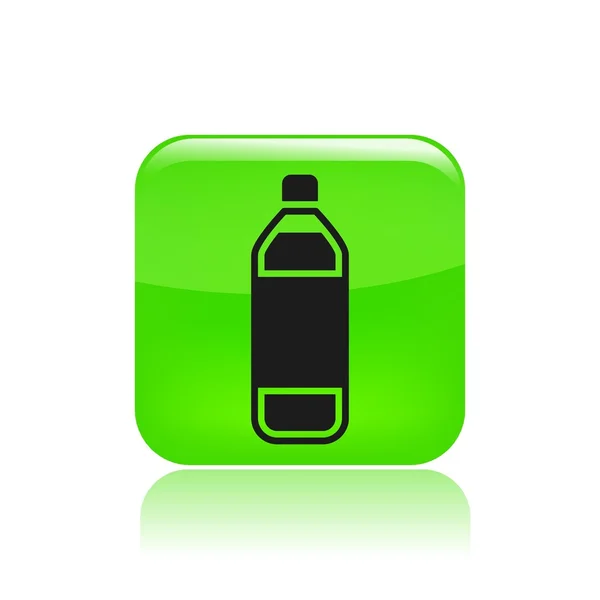Vector illustration of single bottle icon — Stock Vector