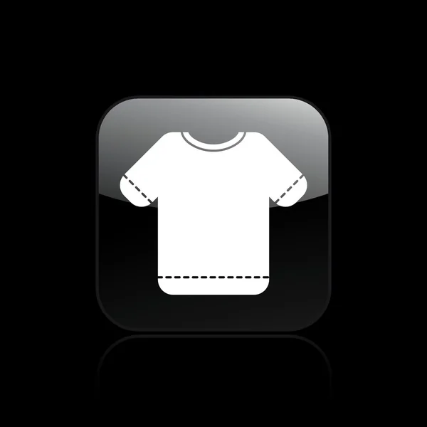 Illustration vectorielle de l'icône du t-shirt unique — Image vectorielle