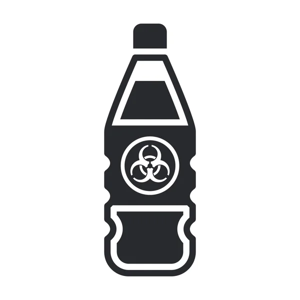 Ilustração vetorial do ícone isolado da garrafa de perigo — Vetor de Stock