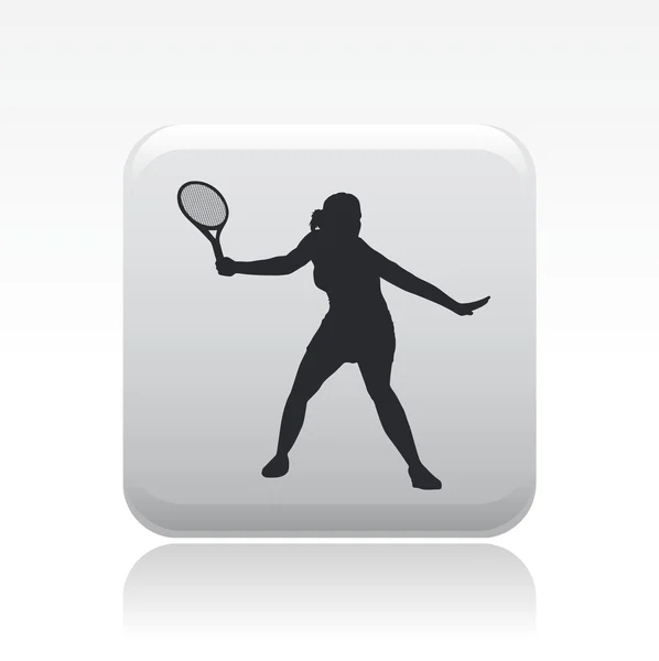 Векторна ілюстрація іконки одиночного тенісу — стоковий вектор