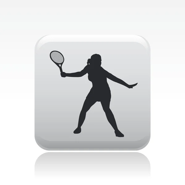 Illustration vectorielle de l'icône du tennis unique — Image vectorielle