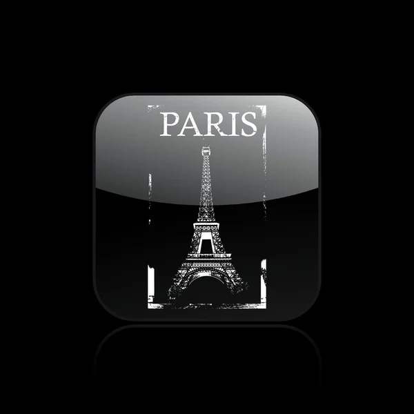 Εικονογράφηση φορέας απομονωμένες Παρίσι εικονίδιο — Διανυσματικό Αρχείο