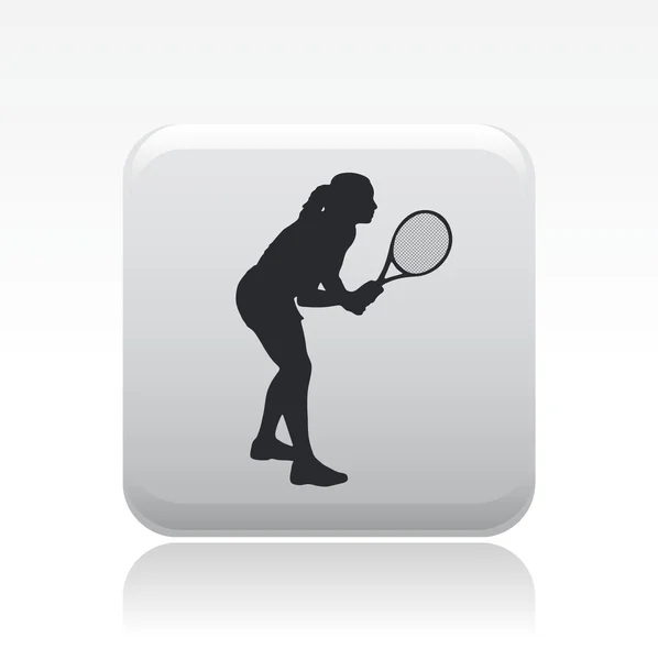 Ilustración vectorial del icono de tenis individual — Archivo Imágenes Vectoriales