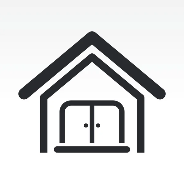 Vector illustration of isolated home icon — Stock Vector