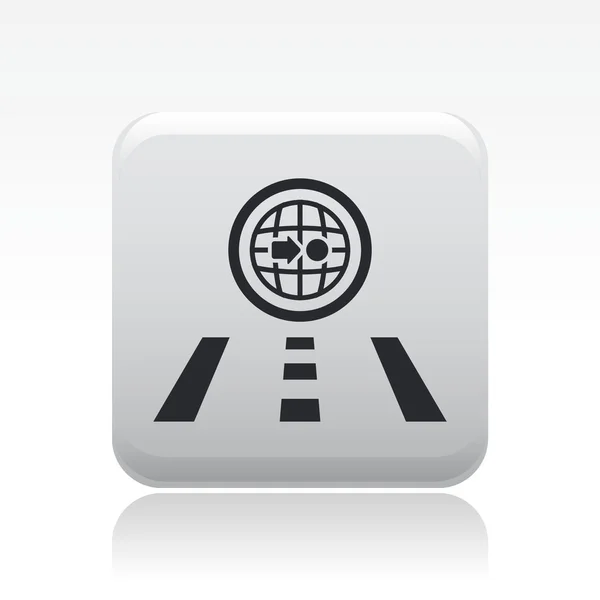 Illustration vectorielle d'une icône de navigation unique — Image vectorielle