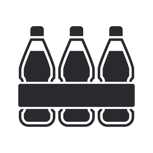 Vektor illustration av flaskor ikonen isolerade — Stock vektor