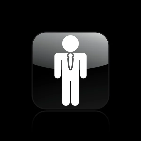 Ilustração vetorial do ícone de homem vestido único —  Vetores de Stock