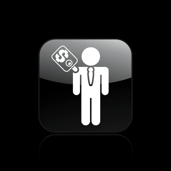 Illustration vectorielle d'une icône de concept de corruption unique — Image vectorielle
