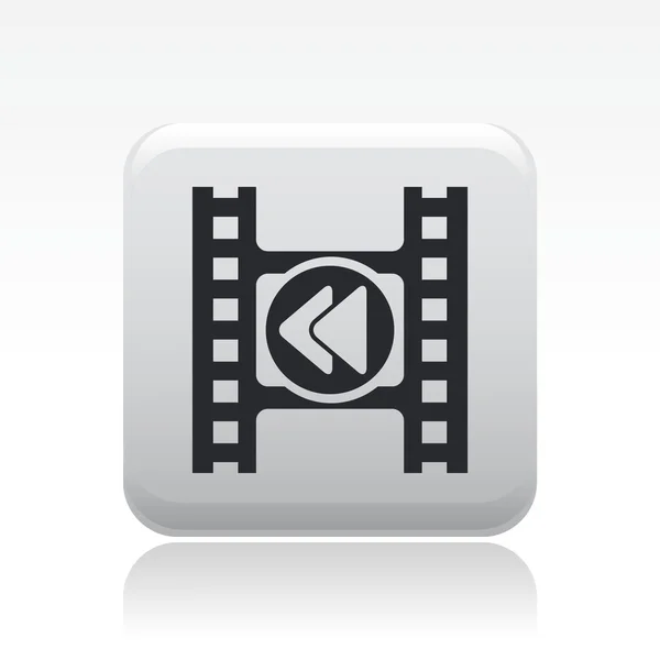 Illustration vectorielle d'une icône isolée de lecteur vidéo — Image vectorielle