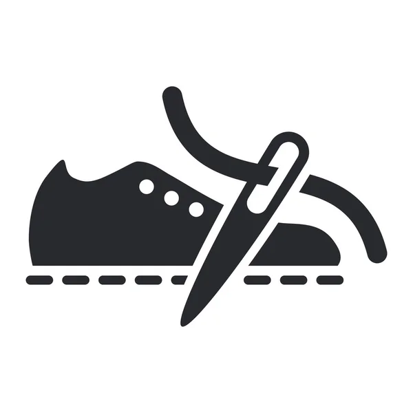 Vektor illustration av enstaka isolerade sko produktion ikonen — Stock vektor